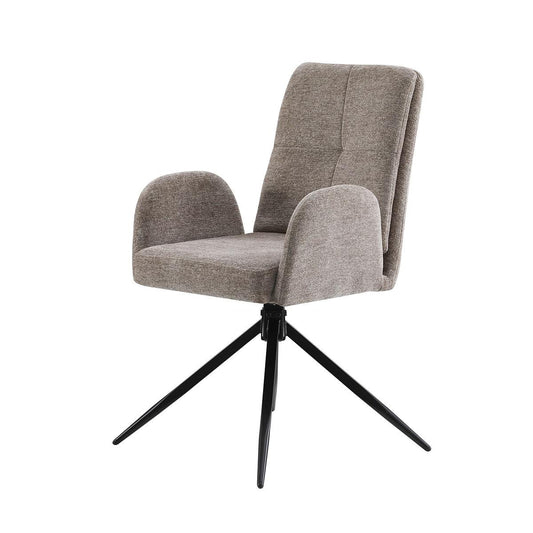 Boston Chair with 360 Executive Spin and Armrest, Grey