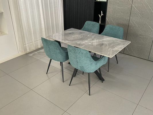 Joshua Ceramic Dining Set Grey