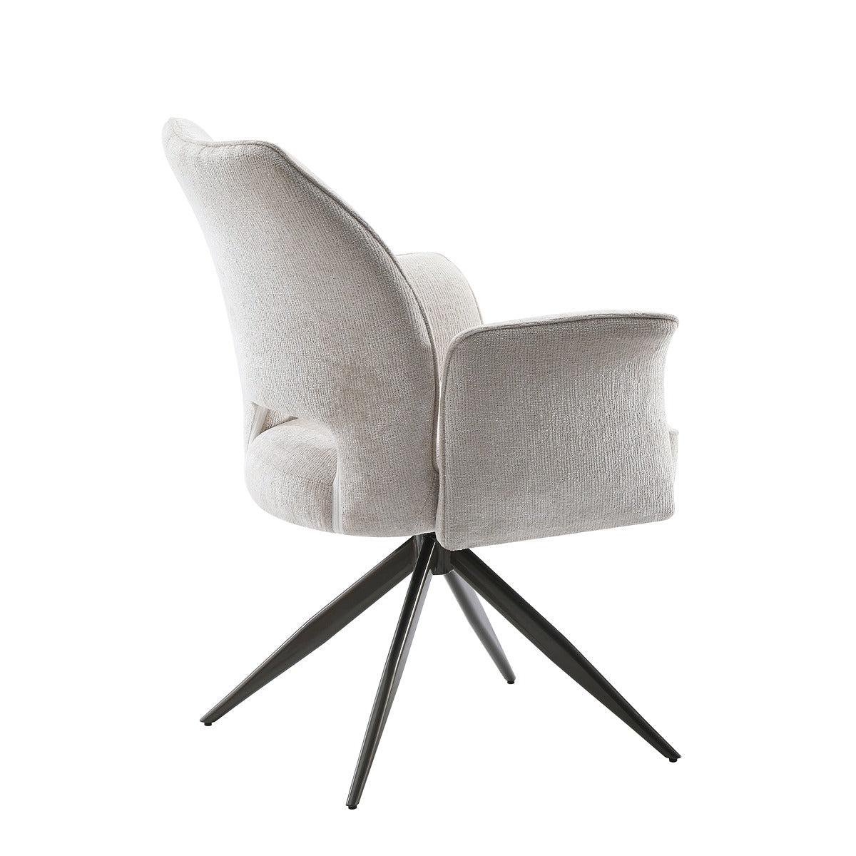 Tulip with Executive Spin (with armrest) ( 360 Auto return spin) Creamy White