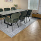 Douglas Dining Table Set Green with 6 Brutas 360 Auto Spin Chairs Green