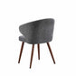 Harvey Scoop Chair, Grey