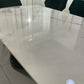 Semi Infinity Marble Effect Dining Set with Francis Chairs