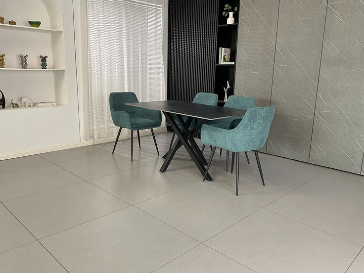 Joshua Ceramic Dining Set Black