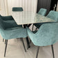 Joshua Ceramic Dining Set Onyx Green