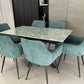 Joshua Ceramic Dining Set Onyx Green