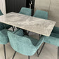 Joshua Ceramic Dining Set Grey
