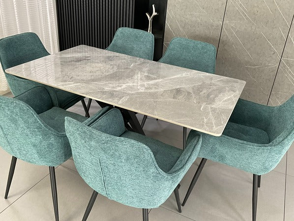 Joshua Ceramic Dining Set Grey