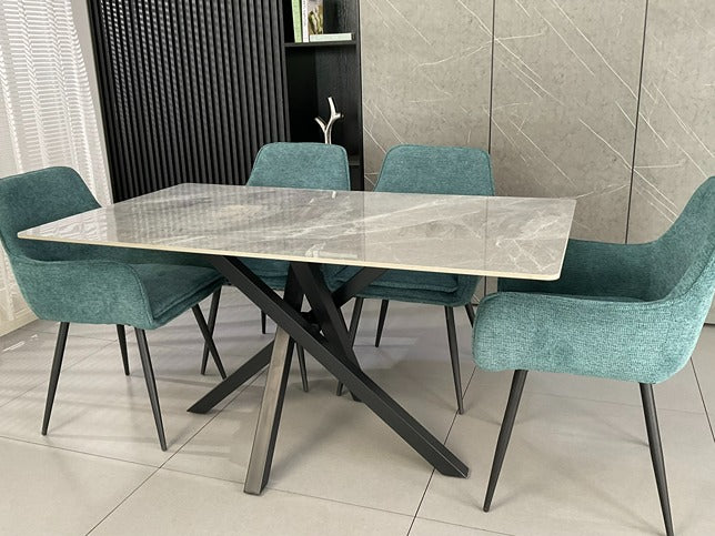 Joshua Ceramic Dining Set Grey