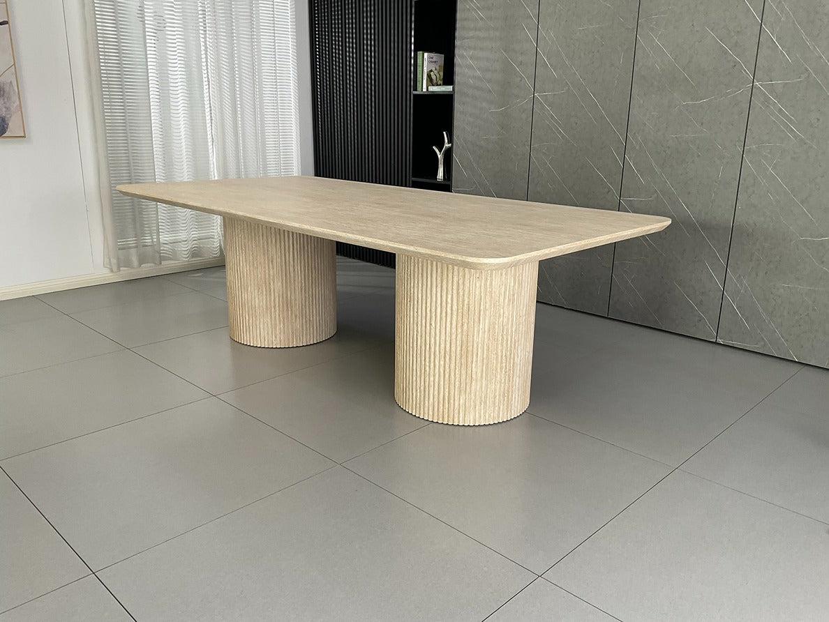 Windsor Natural Ash Dining Set with Mixed Colour Russell Chair