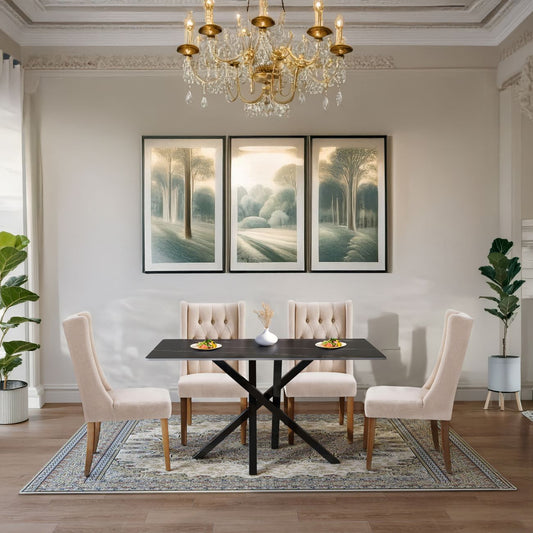 Joshua Dining Set with 4 Delta Chairs