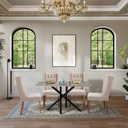 Joshua Dining Set with 4 Delta Chairs