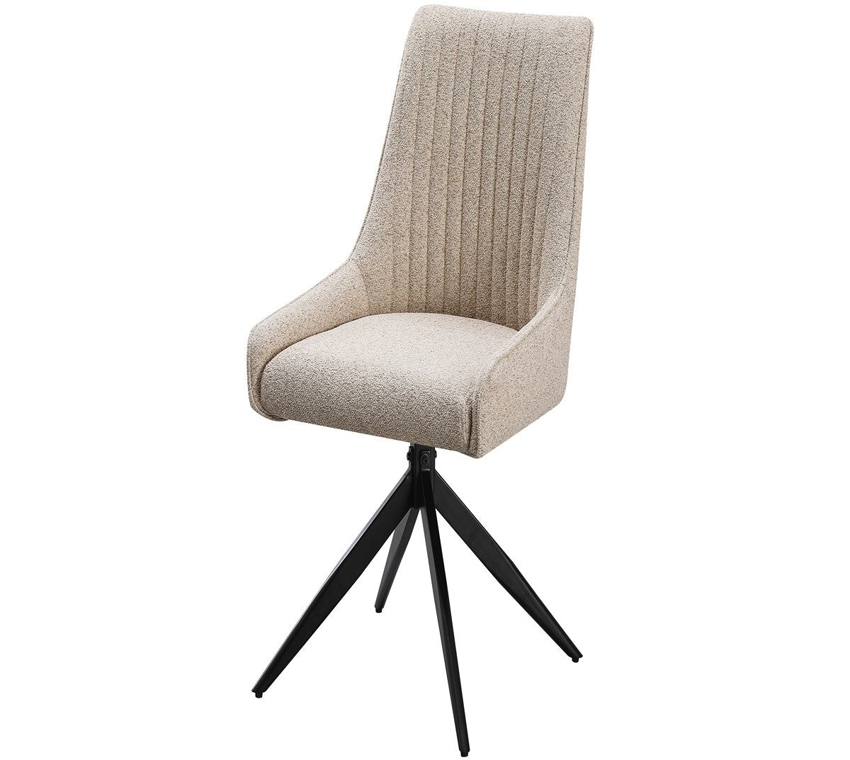 Russell Dining Chair with 360 Executive Spin Beige