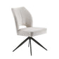Tulip with Executive Spin (without armrest)  ( 360 Auto return spin) Creamy White