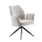 Tulip with Executive Spin (with armrest)  ( 360 Auto return spin) Creamy White