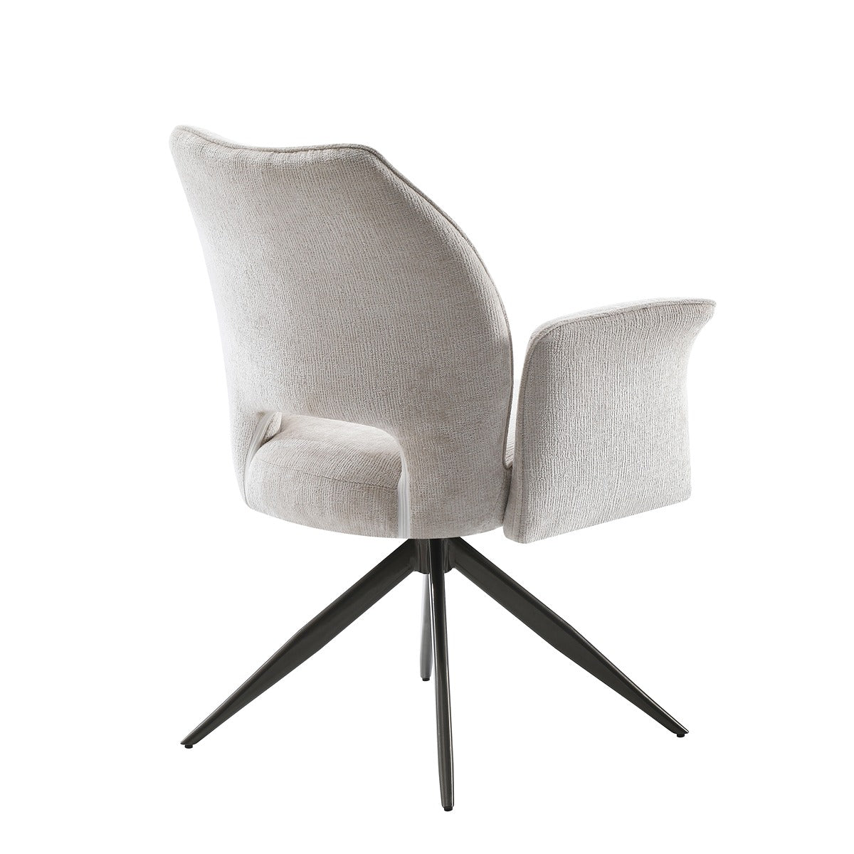 Tulip with Executive Spin (with armrest)  ( 360 Auto return spin) Creamy White