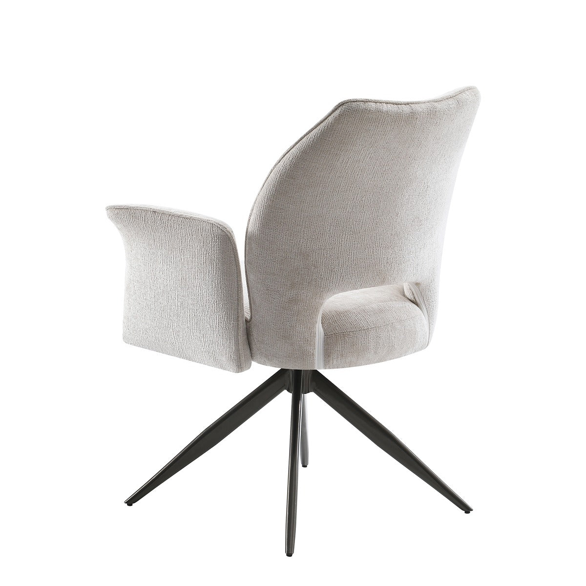 Tulip with Executive Spin (with armrest)  ( 360 Auto return spin) Creamy White